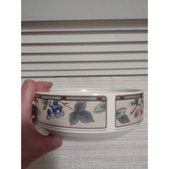 Mikasa Intaglio Garden Harvest fruit pattern CAC29 stoneware soup cereal bowl - Picture 3 of 7